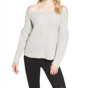 Rebecca Minkoff Cashmere Off the Shoulder Sweater